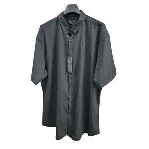 CCN XXXL Tailored Athlete Bamboo Shirt SS Button Up Short Sleeve Dress Shirt NEW